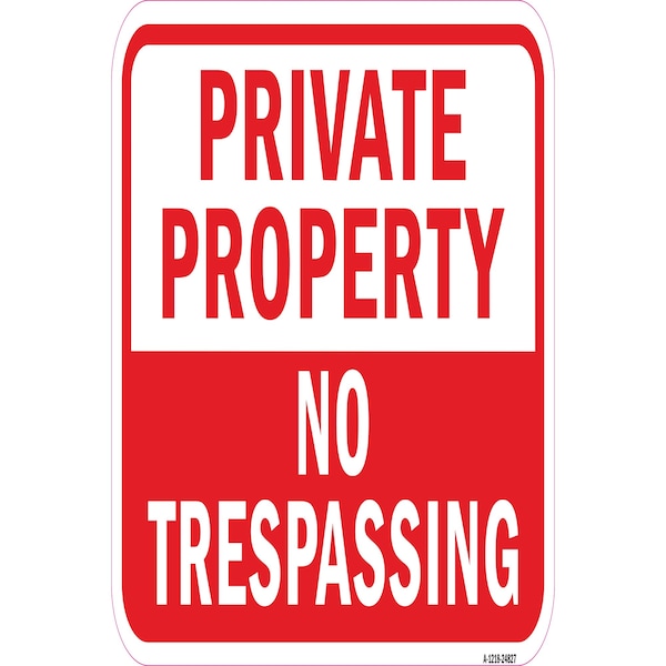 Signmission Safety Sign, 12 in Height, Aluminum, 24827 A-1218-24827 - main